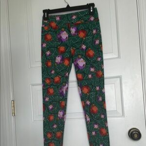 Floral Green Women's Pants